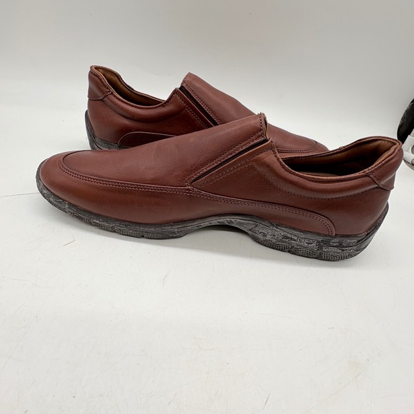 Allen Edmonds Weekender Men's 11.5B Brown Chili Leather Slip On Loafer Shoes - Picture 7 of 11
